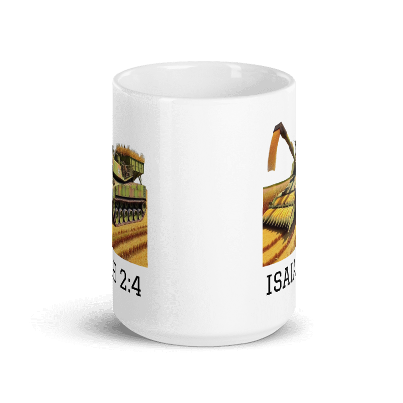 Isaiah 2:4 White Glossy Mug